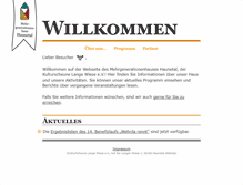 Tablet Screenshot of kulturscheune.net